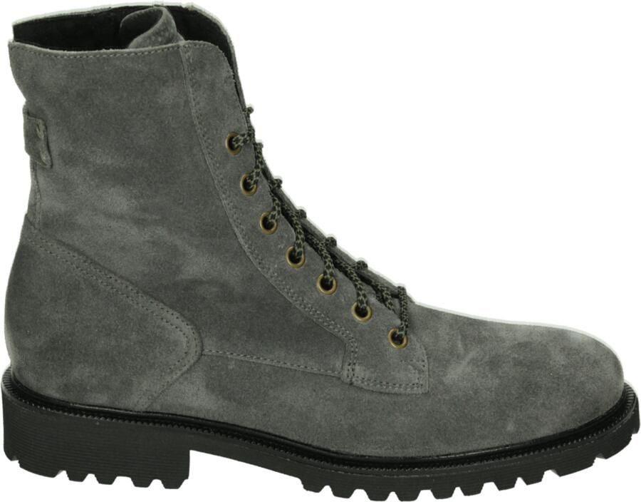 Durea 9769~E~~~~~~~~~~~~~~~~~~~~~~~~ Hoge sneakers Veterlaarzen Dames veterschoenen Dames sneakersHalf-hoge schoenen Grijs
