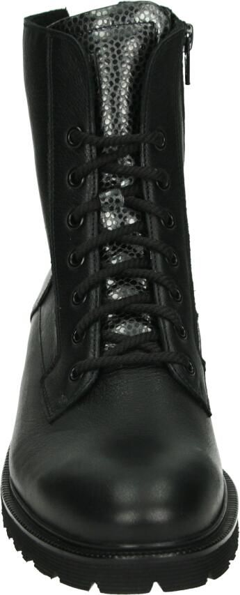 Durea 9769~E~~~~~~~~~~~~~~~~~~~~~~~~ Hoge sneakers Veterlaarzen Dames veterschoenen Dames sneakersHalf-hoge schoenen Zwart - Foto 2