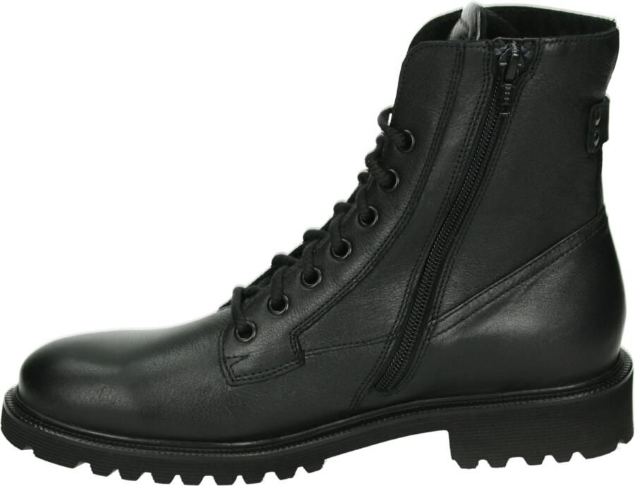 Durea 9769~E~~~~~~~~~~~~~~~~~~~~~~~~ Hoge sneakers Veterlaarzen Dames veterschoenen Dames sneakersHalf-hoge schoenen Zwart - Foto 4