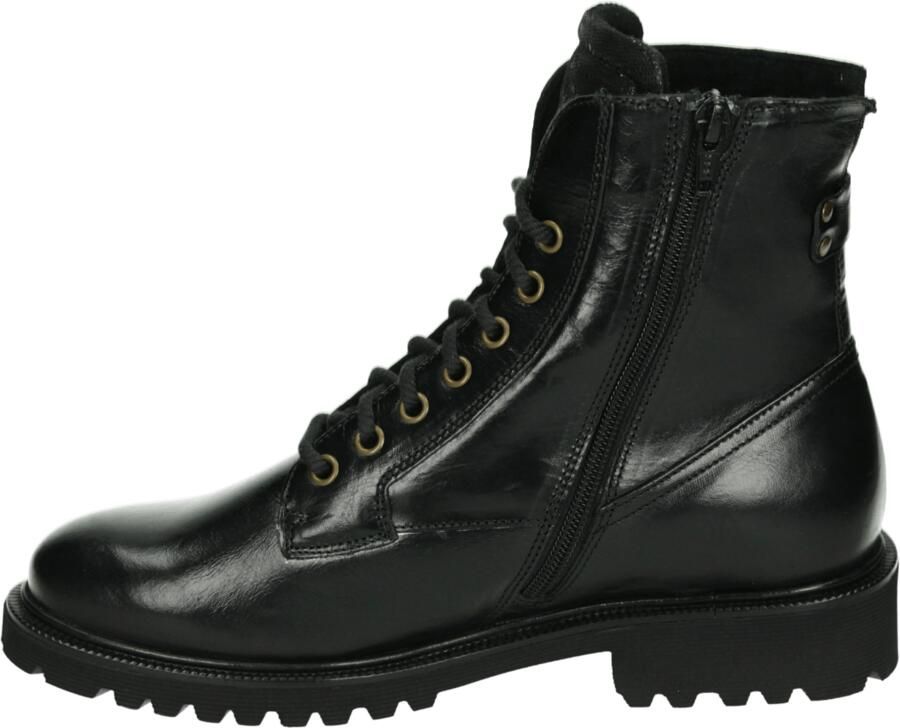 Durea 9769~K~~~~~~~~~~~~~~~~~~~~~~~~ Hoge sneakers Veterlaarzen Dames veterschoenen Dames sneakersHalf-hoge schoenen Zwart - Foto 3