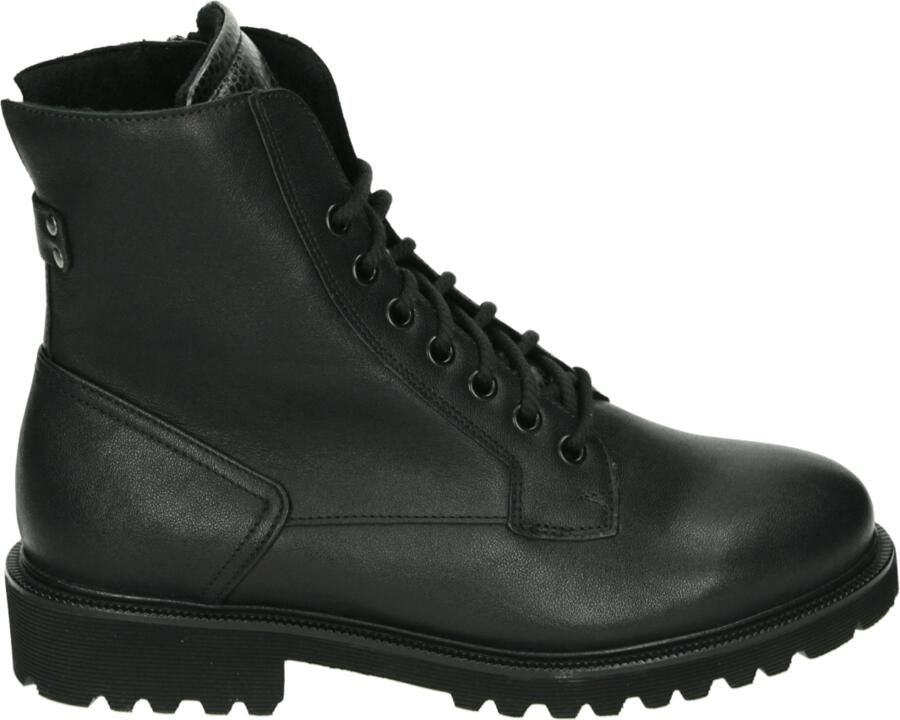 Durea 9769 K Hoge sneakers Veterboots Dames veterschoenen Dames sneakersHalf-hoge schoenen Zwart