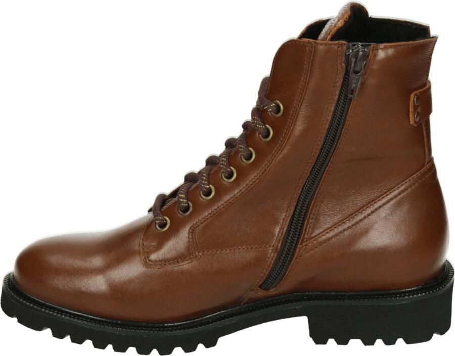 Durea 9769 K Hoge sneakers Veterboots Dames veterschoenen Dames sneakersHalf-hoge schoenen Cognac - Foto 3