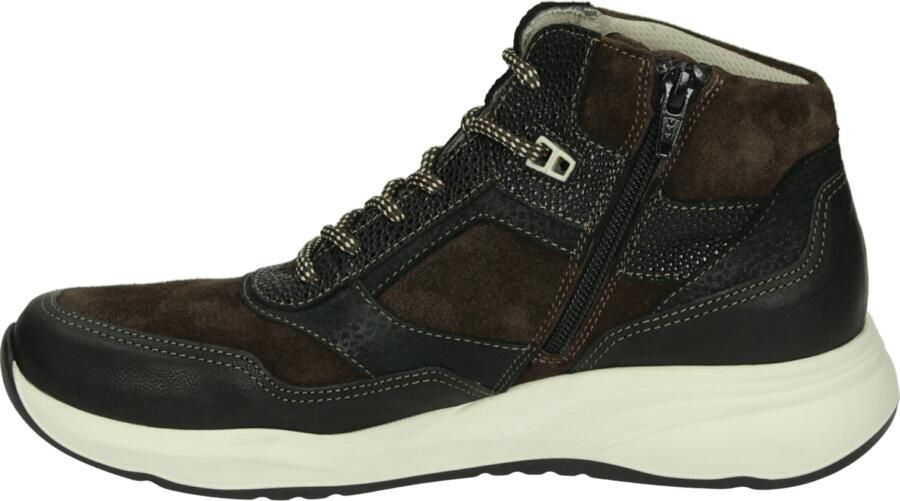 Durea 9778 E Hoge sneakers Veterboots Dames veterschoenen Dames sneakersHalf-hoge schoenen Bruin - Foto 2