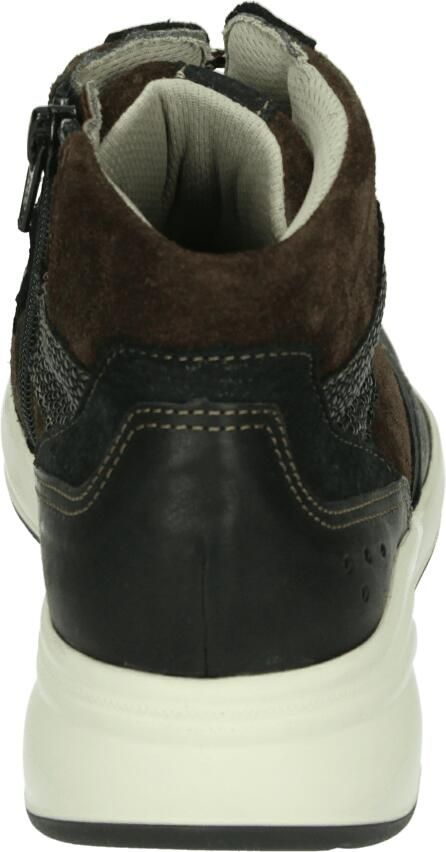 Durea 9778 E Hoge sneakers Veterboots Dames veterschoenen Dames sneakersHalf-hoge schoenen Bruin - Foto 4
