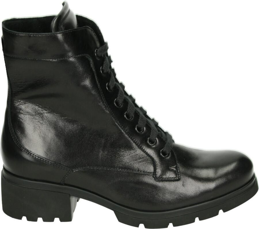 Durea 9785~K~~~~~~~~~~~~~~~~~~~~~~~~ Hoge sneakers Veterlaarzen Dames veterschoenen Dames sneakersHalf-hoge schoenen Zwart - Foto 2
