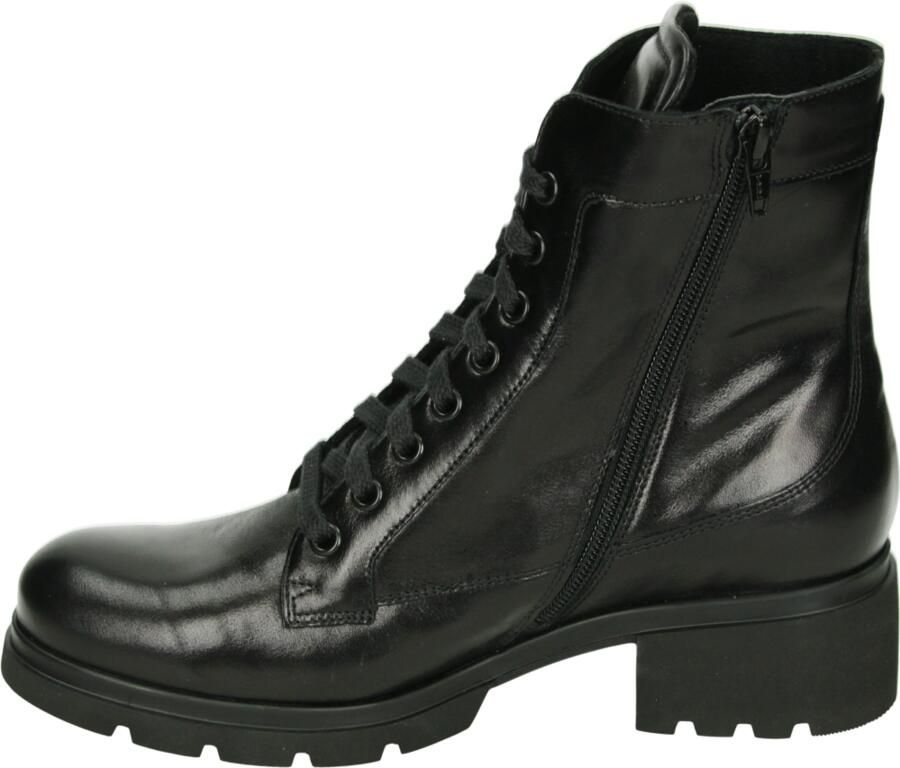 Durea 9785~K~~~~~~~~~~~~~~~~~~~~~~~~ Hoge sneakers Veterlaarzen Dames veterschoenen Dames sneakersHalf-hoge schoenen Zwart - Foto 3