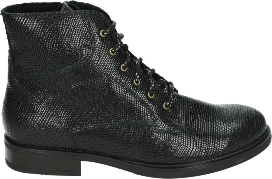 Durea 9832 H Hoge sneakers Veterboots Dames veterschoenen Dames sneakersHalf-hoge schoenen Zwart - Foto 2
