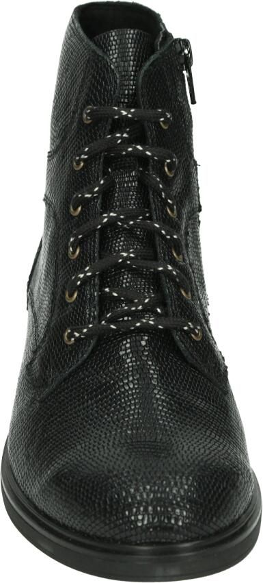 Durea 9832 H Hoge sneakers Veterboots Dames veterschoenen Dames sneakersHalf-hoge schoenen Zwart - Foto 5