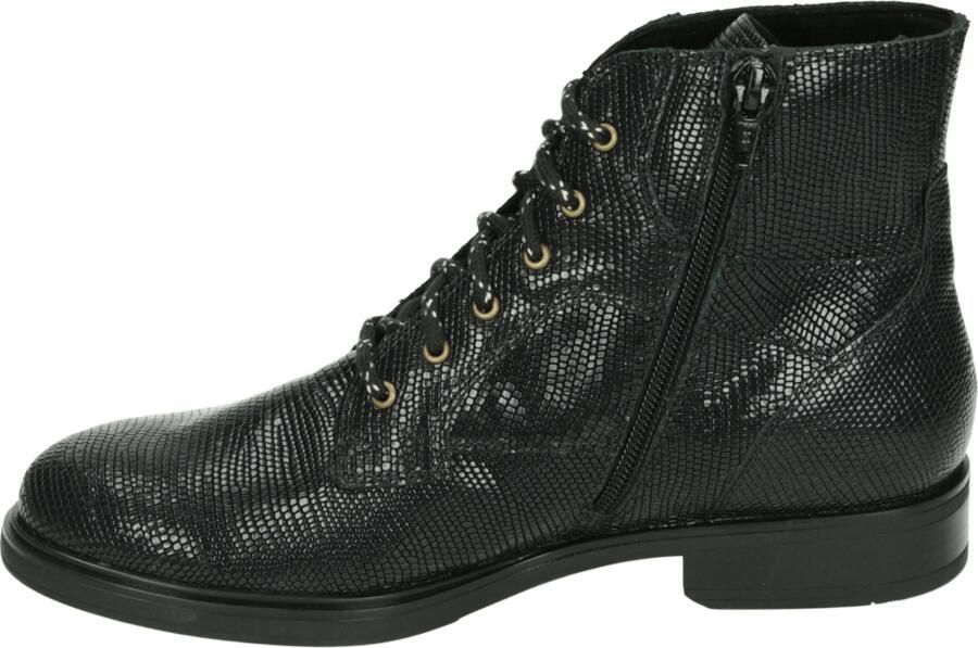 Durea 9832 H Hoge sneakers Veterboots Dames veterschoenen Dames sneakersHalf-hoge schoenen Zwart - Foto 3