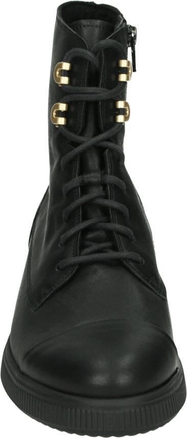 Durea 9837 H Hoge sneakers Veterboots Dames veterschoenen Dames sneakersHalf-hoge schoenen Zwart - Foto 5