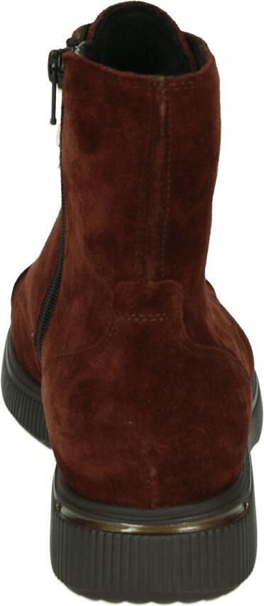 Durea 9837 H Hoge sneakers Veterboots Dames veterschoenen Dames sneakersHalf-hoge schoenen Bruin - Foto 4