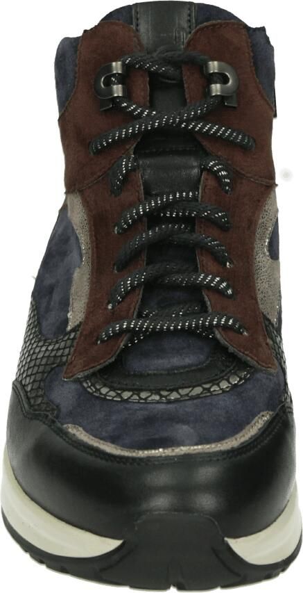 Durea 9842 K Hoge sneakers Veterboots Dames veterschoenen Dames sneakersHalf-hoge schoenen Zwart - Foto 5