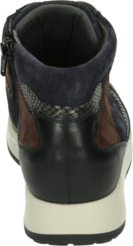 Durea 9842 K Hoge sneakers Veterboots Dames veterschoenen Dames sneakersHalf-hoge schoenen Zwart - Foto 4