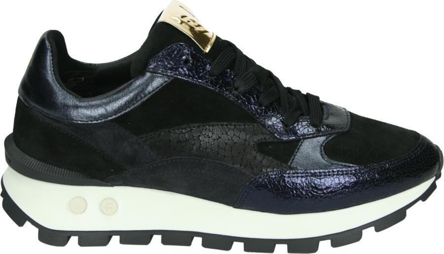 FLORIS VAN BOMMEL Lage Sneakers Dames Sfw-10098 Blokki Suède Blauw