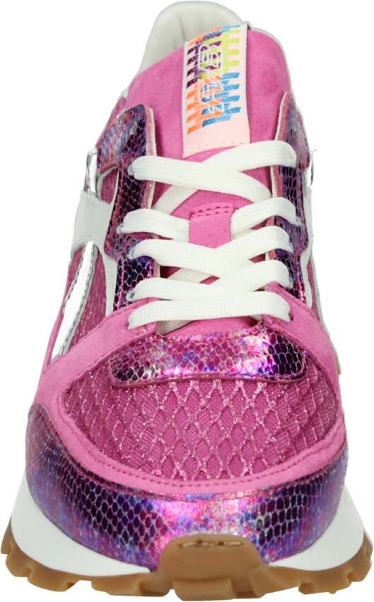 Floris van Bommel Sneakers laag 'BLOKKI 07' violetblauw pink wit - Foto 3