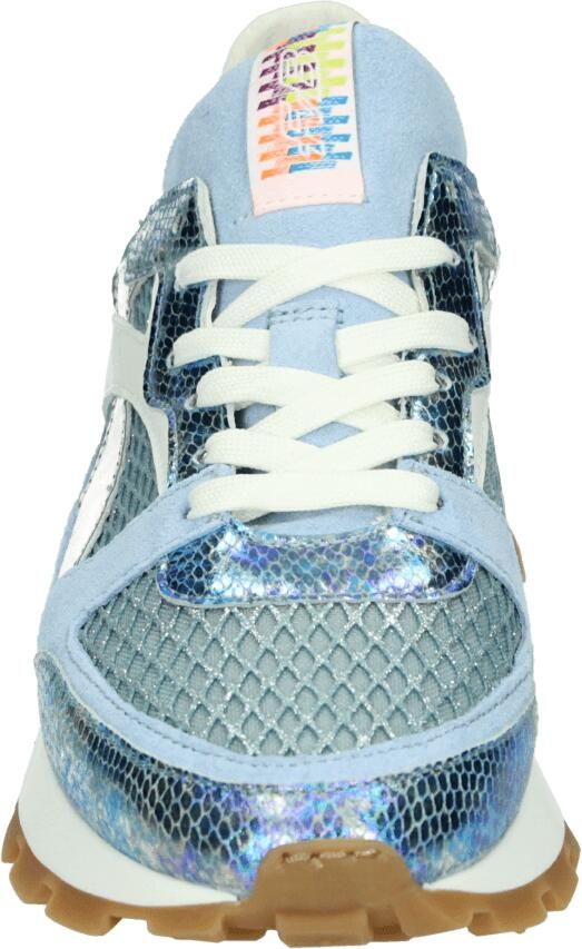 FLORIS VAN BOMMEL Lage Sneakers Dames Sfw-10157 Blokki Suède Blauw - Foto 3