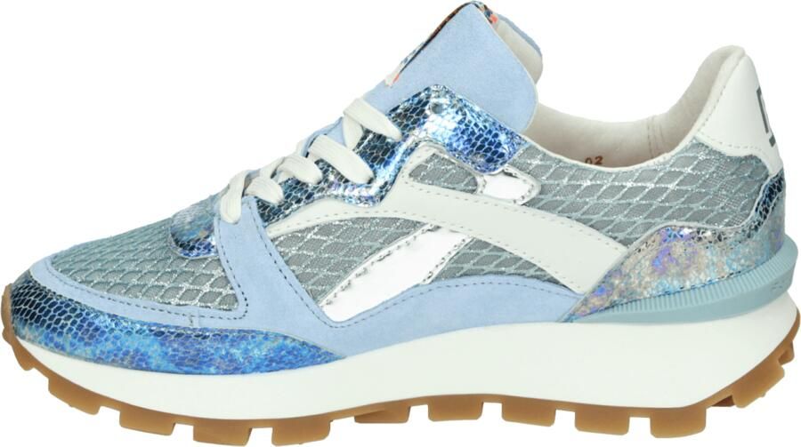 FLORIS VAN BOMMEL Lage Sneakers Dames Sfw-10157 Blokki Suède Blauw - Foto 6