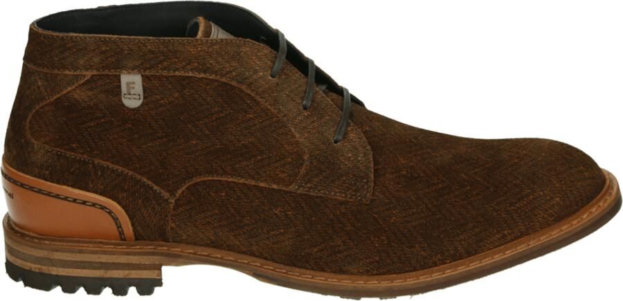 Floris van Bommel CREPI 13.11 Vrije tijd half-hoog Heren veterschoen Heren sneakers Cognac