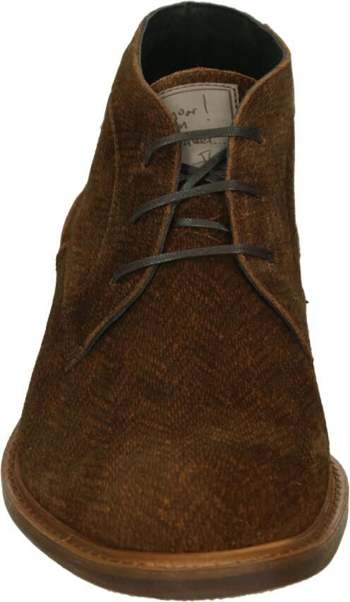 Floris van Bommel CREPI 13.11 Vrije tijd half-hoog Heren veterschoen Heren sneakers Cognac - Foto 2