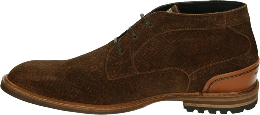 Floris van Bommel CREPI 13.11 Vrije tijd half-hoog Heren veterschoen Heren sneakers Cognac - Foto 4