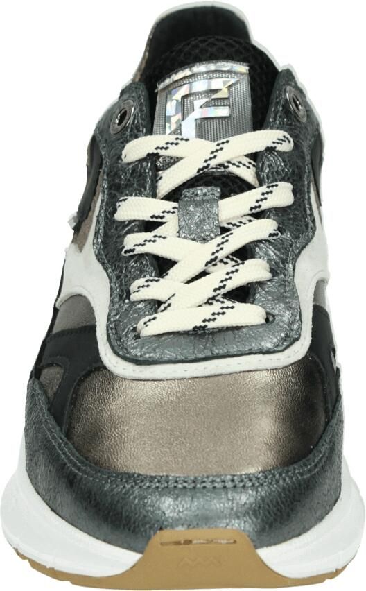 FLORIS VAN BOMMEL Lage Sneakers Dames Sfw-10133 Daysi Leer Zilverkleurig - Foto 3