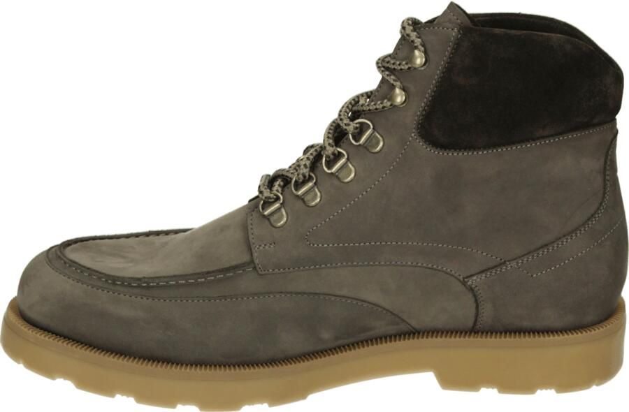 Floris van Bommel DE BIJLER 02.02 Vrije tijd half-hoog Heren veterschoen Heren sneakers Taupe - Foto 5