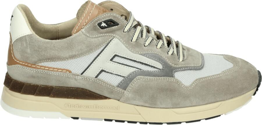 FLORIS VAN BOMMEL Lage Sneakers Heren Sfm-10153 De Runner 43⅓ Suède Taupe