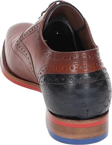 Floris van Bommel De Stapper 03.00 leren veterschoenen donker cognac - Foto 4