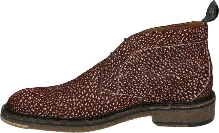Floris van Bommel DE TANKER 07.12 Vrije tijd half-hoog Heren veterschoen Heren sneakers Rood - Foto 2