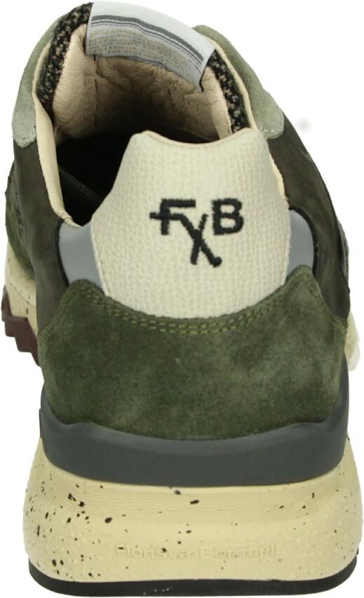 FLORIS VAN BOMMEL Lage Sneakers Heren Sfm-10154 De Treener Textiel Groen - Foto 8