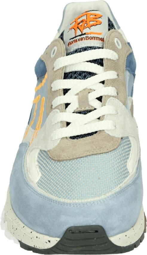 Floris van Bommel heren sneaker De Treener suède blauw beige art.SFM 10243 42 02 06.07 Lightblue g - Foto 3