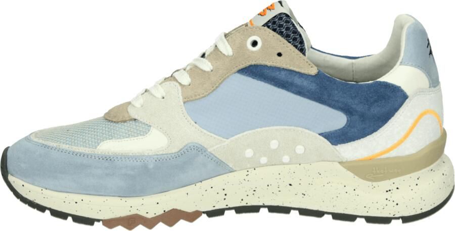 Floris van Bommel heren sneaker De Treener suède blauw beige art.SFM 10243 42 02 06.07 Lightblue g - Foto 5