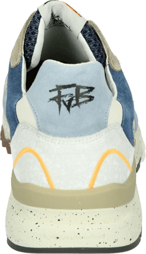 Floris van Bommel heren sneaker De Treener suède blauw beige art.SFM 10243 42 02 06.07 Lightblue g - Foto 4