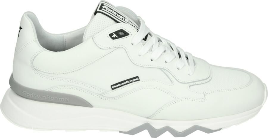 Floris van Bommel DE~ZAGER~02.45~~~~~~~~~~~~~~~~ Lage sneakersVrije tijdsschoenen Heren sneakers Wit beige