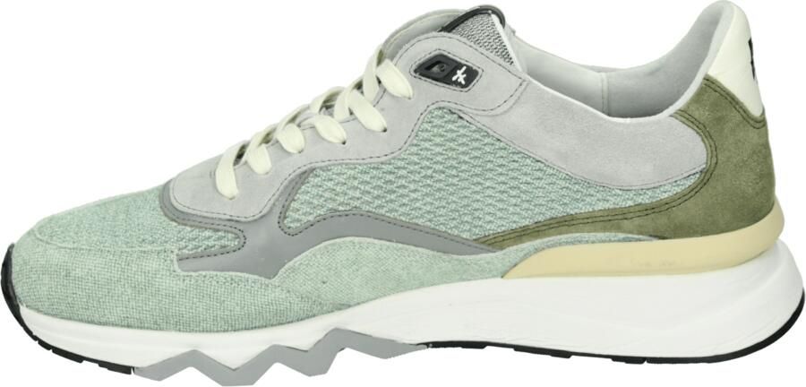 FLORIS VAN BOMMEL Lage Sneakers Heren Sfm-10136 De Zager Suède Groen - Foto 4