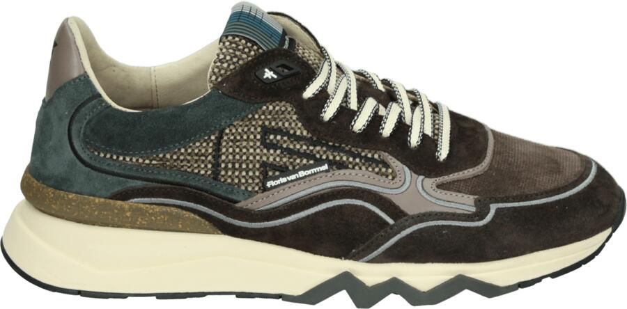 FLORIS VAN BOMMEL Lage Sneakers Heren Sfm-10198 De Zager Textiel Bruin - Foto 15