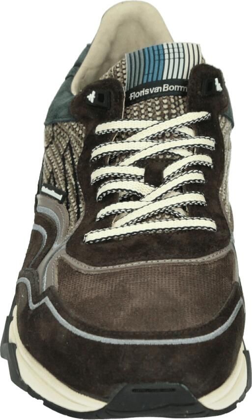FLORIS VAN BOMMEL Lage Sneakers Heren Sfm-10198 De Zager Textiel Bruin - Foto 3