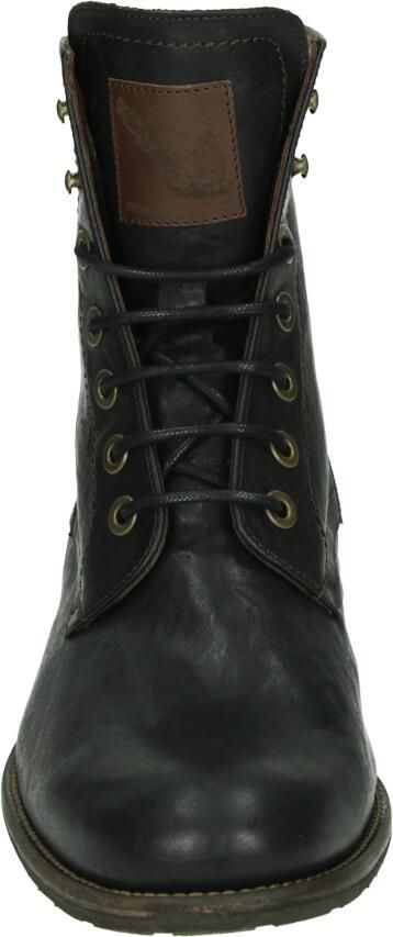 Floris van Bommel FERRI 01.29 Volwassenen Heren sneakers Heren veterschoenVrije tijd half-hoog Zwart - Foto 3