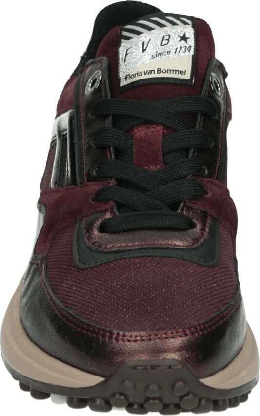 FLORIS VAN BOMMEL Lage Sneakers Dames Sfw-10170 Noppi Textiel Rood - Foto 3