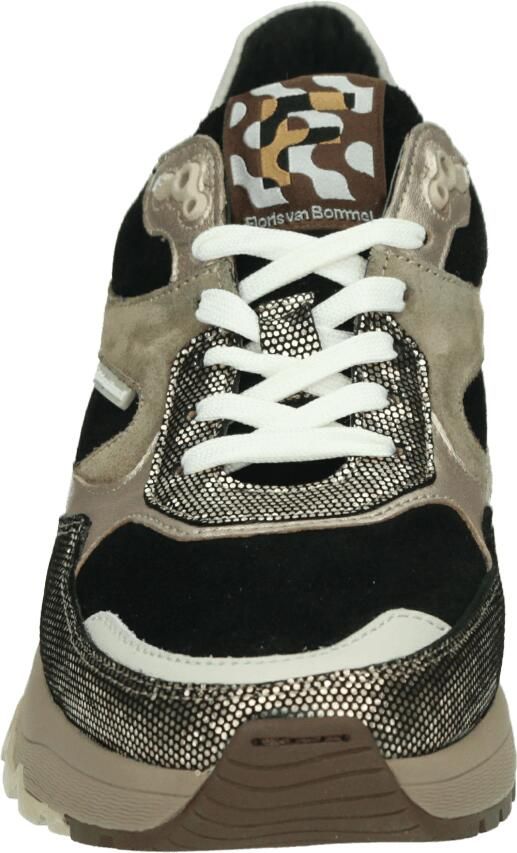 Floris van Bommel Sneakers laag 'Treni 02' lichtbeige donkerbeige goud zwart - Foto 11