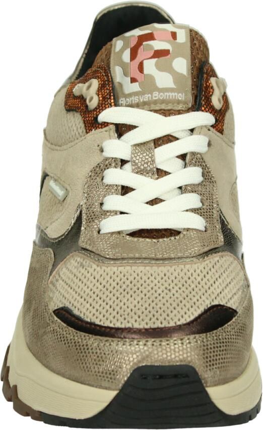 Floris van Bommel TRENI 02.10 Lage sneakers Dames sneakers Wit beige - Foto 3