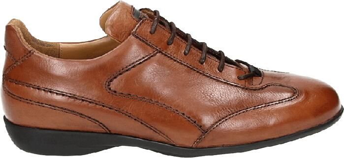 Van Bommel Heren Veterschoenen in Leder (Cognac)
