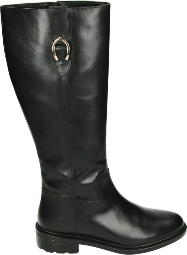 GEOX D46TGD~~~~~~~~~~~~~~~~~~~~~~~~ Lange laarzen Dames laarzen Zwart