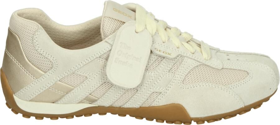 GEOX SNAKE ORIGINAL DAMES Sneakers MELKWIT LICHTBEIGE