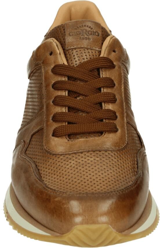 Giorgio 835154 Lage sneakersVrije tijdsschoenen Heren sneakers Cognac - Foto 2