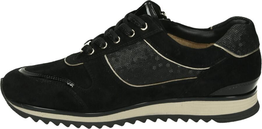 HASSIA Lage Sneakers Dames Porto Suède Zwart - Foto 2