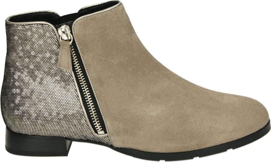Hassi-A Hassia Madeira Enkellaarsjes Enkelboots met rits Dames Taupe