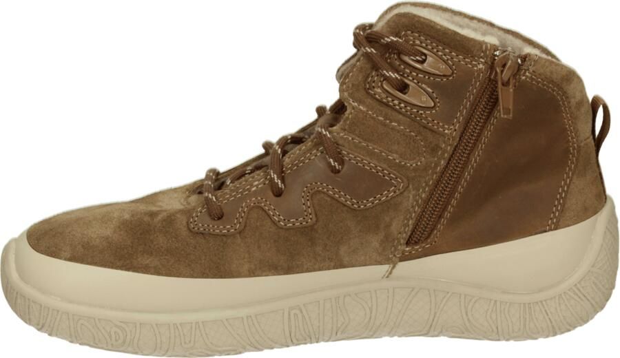 Josef Seibel FRANZI 50 Hoge sneakers Veterboots Dames veterschoenen Dames sneakersHalf-hoge schoenenBarefoot Cognac - Foto 3