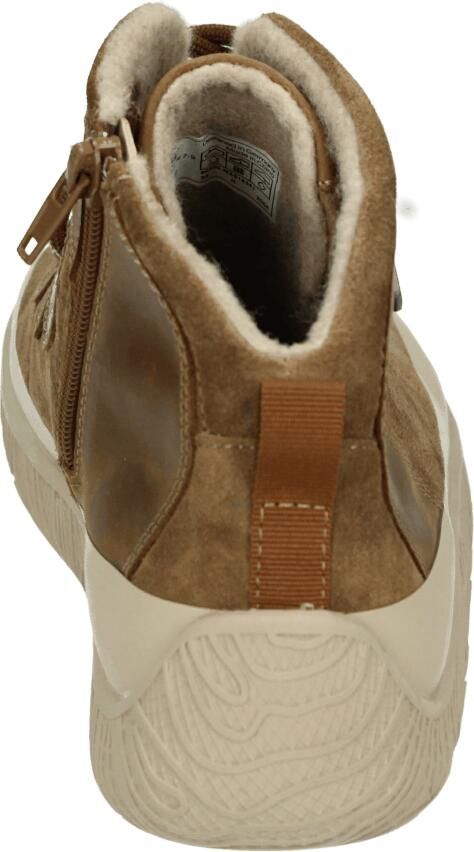 Josef Seibel FRANZI 50 Hoge sneakers Veterboots Dames veterschoenen Dames sneakersHalf-hoge schoenenBarefoot Cognac - Foto 4