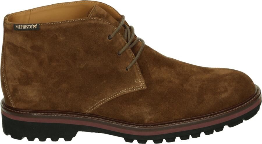 Mephisto BERTO VELSPORT Vrije tijd half-hoog Heren veterschoen Heren sneakers Cognac - Foto 2